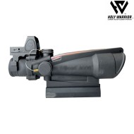 Ottica 5X TA11-M ACOG RED fiber NERO + LAR. mount + RMR holy warrior (hwr-60-bk)