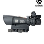 Ottica 5X TA11-M ACOG RED fiber NERO + LAR. mount + RMR holy warrior (hwr-60-bk)
