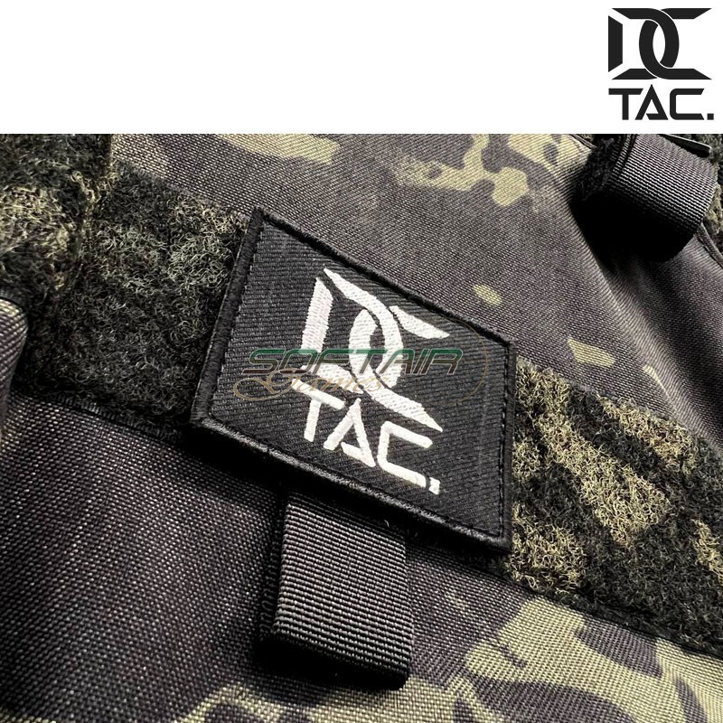 Toppa Ricamata Tactical Security – Militare Tattica – 5 X 7,5 Cm Con Nastro Uncino
