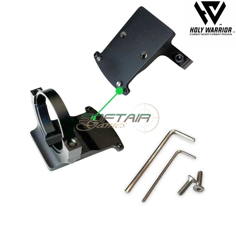 Ottica 4X ACOG TA31 RED fiber mod.2 NERO + RMR mount holy warrior (hwr-140-bk)