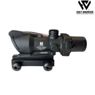 Scope 4X ACOG TA31 RED fiber NERO holy warrior - Softair Scope 4X ACOG TA31 RED fiber NERO holy warrior - Softair