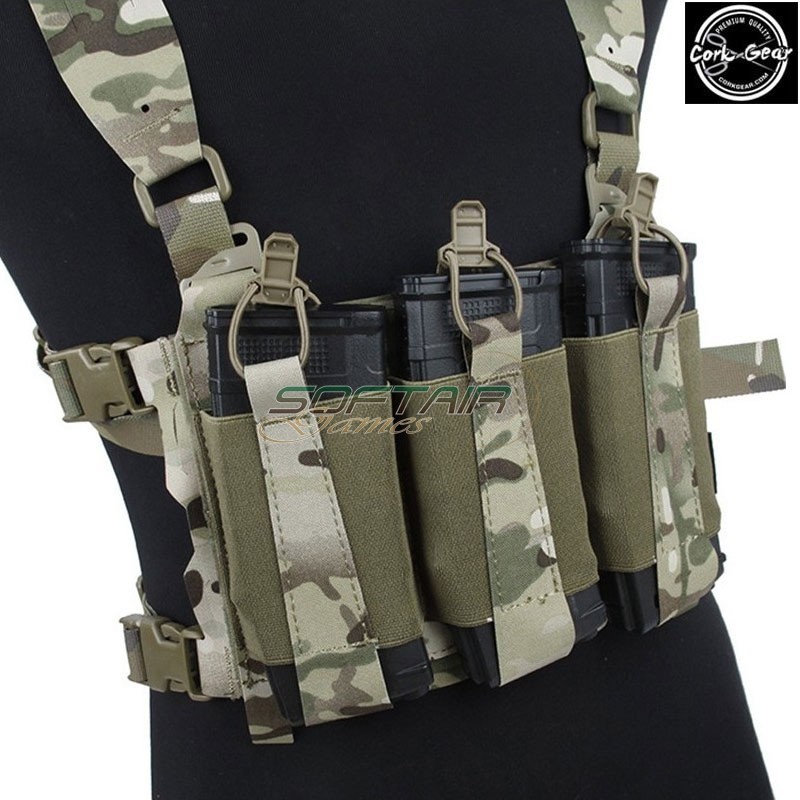 Chest Rig Mini MULTICAM Low Profile Cork Gear (cog053-mc)