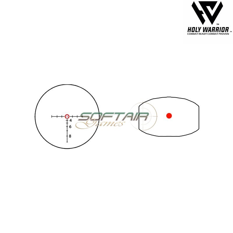 MK4 HAMR 4x24 con DP Red Dot BLACK Holy Warrior (hwr-143-bk)