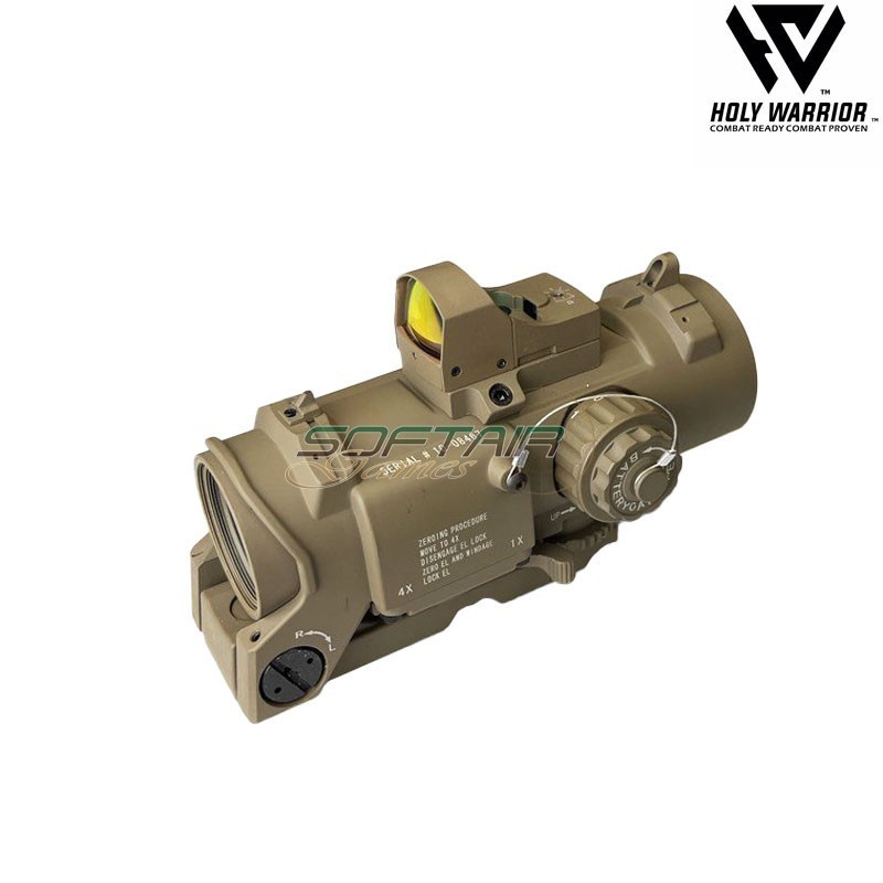 Ottica Elcan DR 1-4x32 + Dot Docter DARK EARTH Holy Warrior (hwr-146-de)