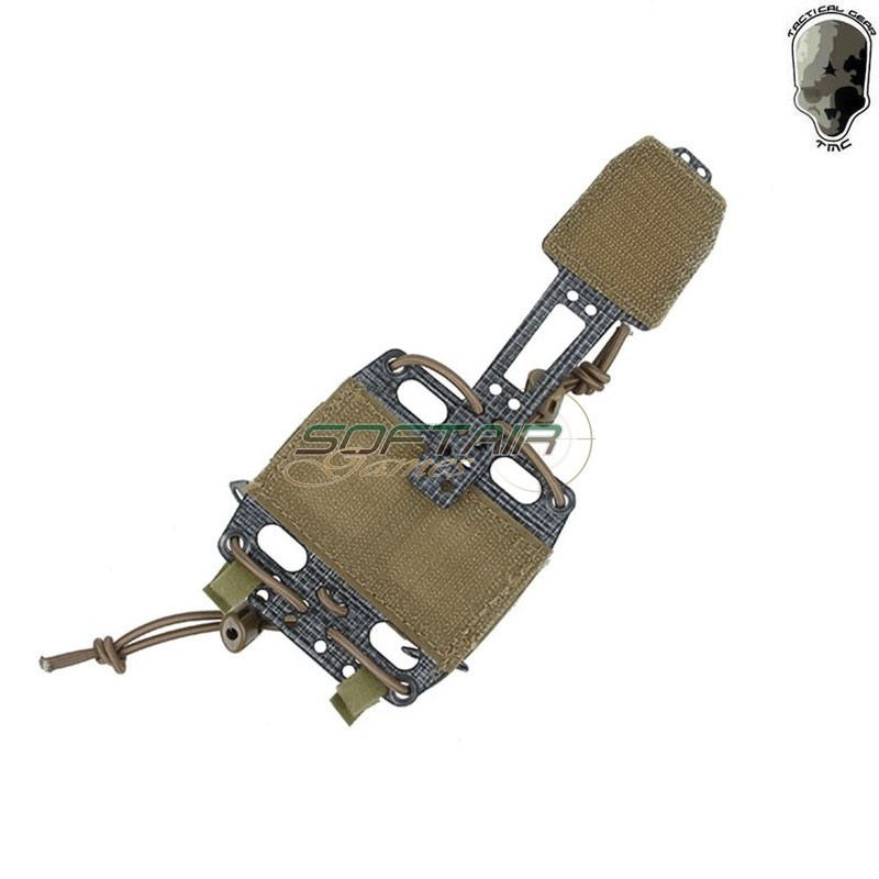 Battery frame pouch G. type COYOTE BROWN for velcro helmets Tasca battery frame G. type per elmetti velcrata Tmc (tmc3505-cb)