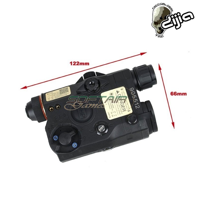 PEQ LA5-C UHP RED Laser/IR Laser BLACK by DIJIA (tmc-dj2022003-bk)