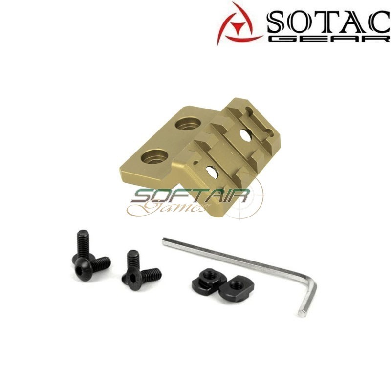 Keymod & LC offset 20mm rail mount DARK EARTH Sotac (sg-jq-0071-de)