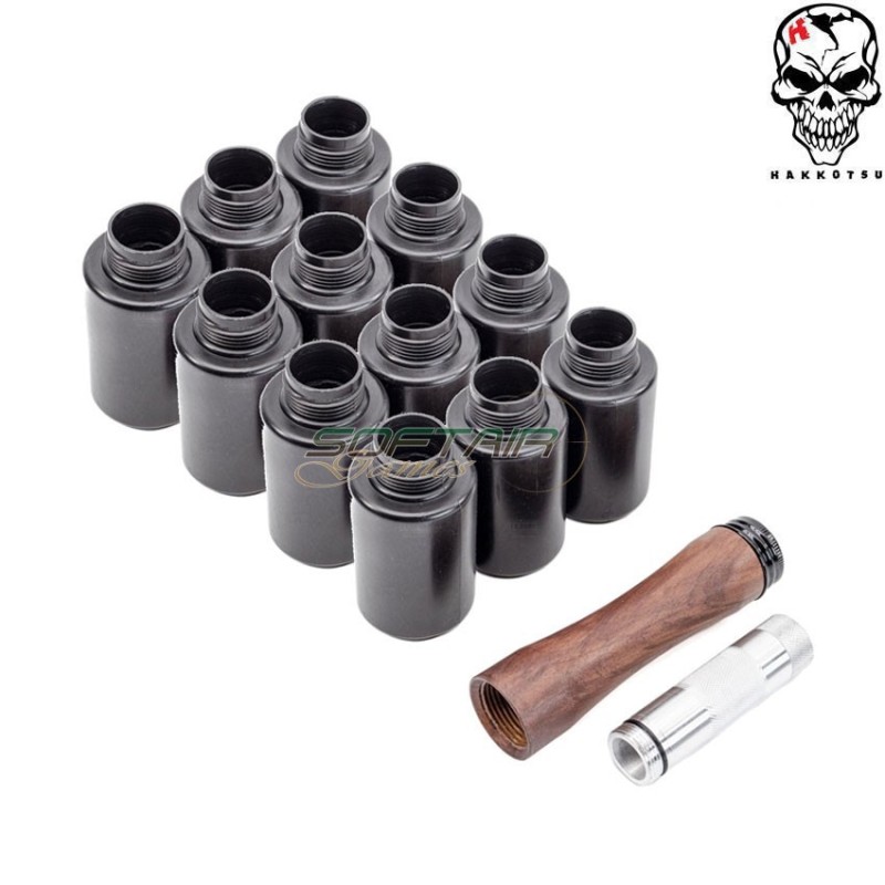 Co2 Grenade Thunder B STICK STYLE Set 12pcs Hakkotsu (hako-ap-tb12g)