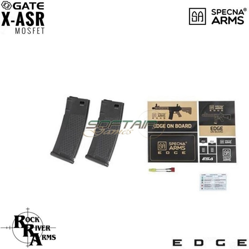 Electric Rifle Sa-e14 Edge™ Rra M4 LC Custom Carbine Replica Black Specna Arms® (spe-01-023940)