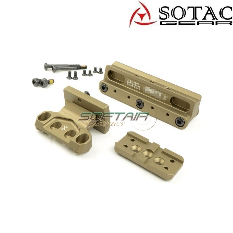 UNT. style COG Scope Mount and mount RMR DARK EARTH Sotac (sg-dh-0563-de)