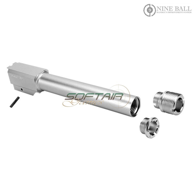 Canna esterna Non-Recoil 2 Way SILVER per SIG Sauer M17 P320 GBB Nine Ball (nb-176882)