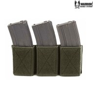 Velcro Emp Triple Elastic Magazine Pouch Ranger Green Warrior Assault Systems (w-eo-tvmp-rg)