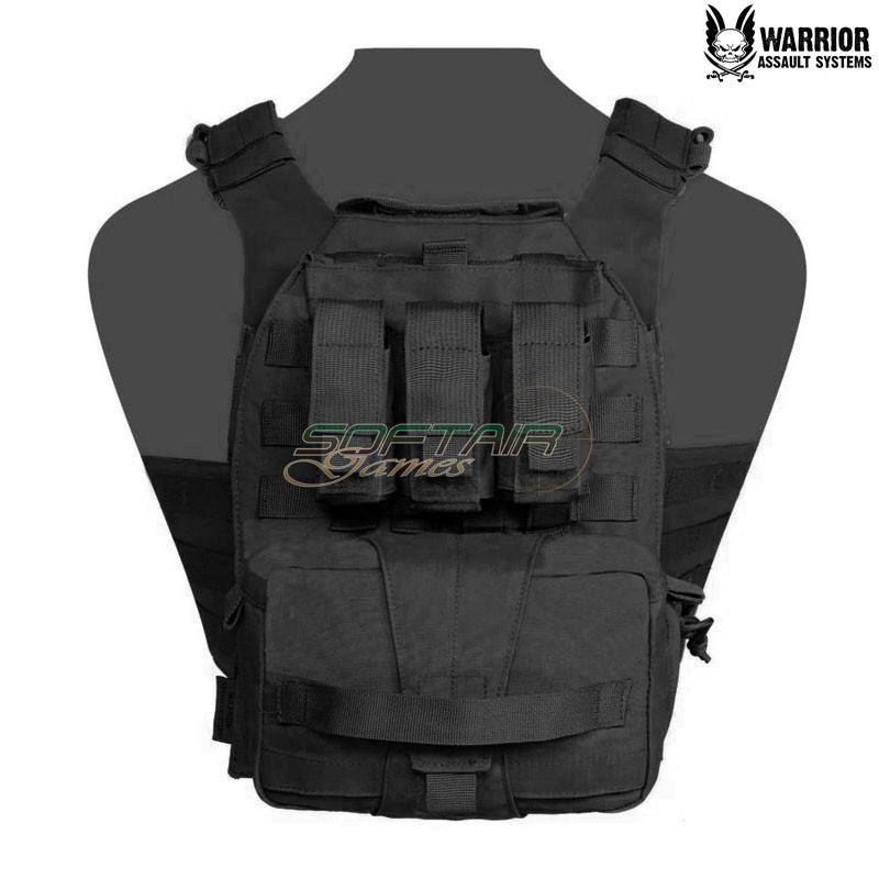 Assaulters Back Panel 40mm Black Warrior Assault Systems (w-eo-abp-mk1-bk)