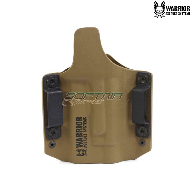 Ares kydex holster COYOTE TAN for Glock 17/19 TLR-1/TLR-2 Warrior Assault Systems (w-eo-ahg17-tlr-ct)