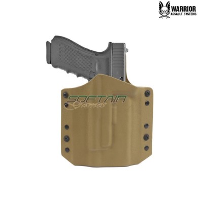 Ares kydex fondina COYOTE TAN per Glock 17/19 TLR-1/TLR-2 Warrior Assault Systems (w-eo-ahg17-tlr-ct)
