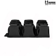 Laser cut triple 40mm Flash Bang pouch BLACK Warrior Assault Systems (w-lc-t40-fbp-blk)