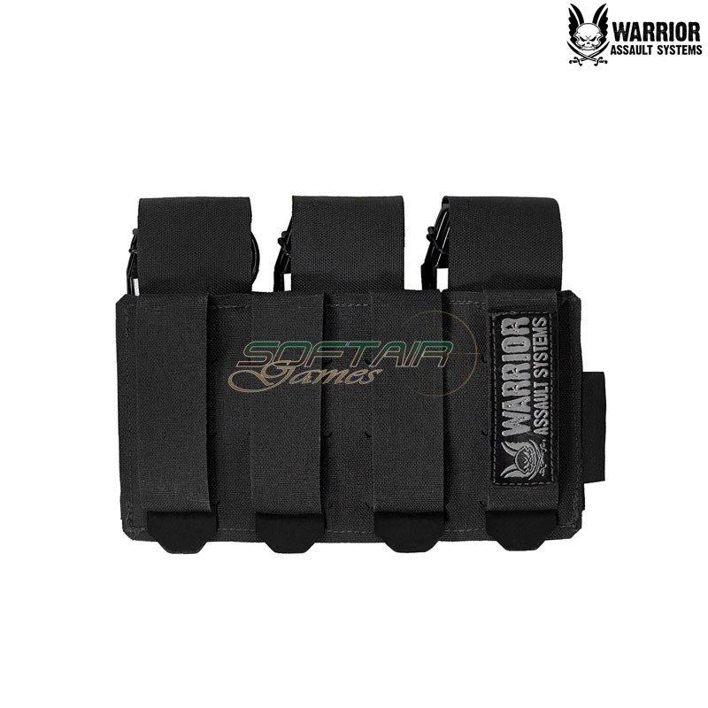 Laser cut tasca triple 40mm Flash Bang BLACK Warrior Assault Systems (w-lc-t40-fbp-blk)