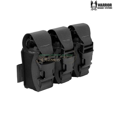 Laser cut tasca triple 40mm Flash Bang BLACK Warrior Assault Systems (w-lc-t40-fbp-blk)