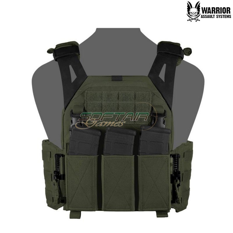LPC Low Profile Carrier V1 Solid Sides DFP TEMP 5.56 OLIVE DRAB Warrior Assault Systems (w-eo-lpc-v1-dfp-temp-od)