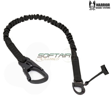 Tango Personal Retention Lanyard with Snap Shackle BLACK Warrior Assault Systems (w-eo-prl-tango-shk-blk)