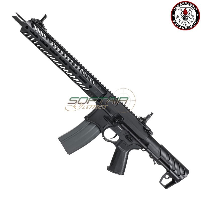 AEG Electric Rifle SBR8 12" EMG Seekins Precision BLACK G&G (gg-sbr8emg-12)