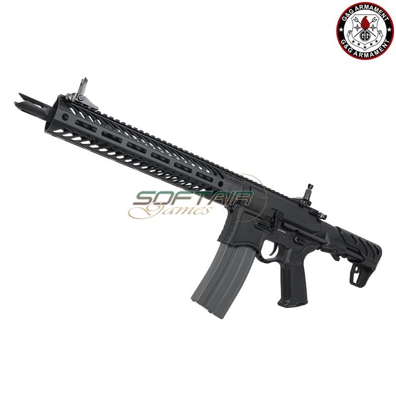 AEG Electric Rifle SBR8 12" EMG Seekins Precision BLACK G&G (gg-sbr8emg-12)