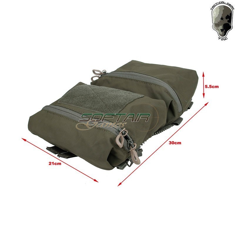 Double Pouch Back Panel RANGER GREEN TMC3615 - Softair Games
