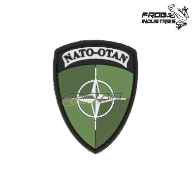 Patch 3D PVC scudo NATO Green Frog Industries® (fi-037088)