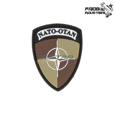 Patch 3D PVC shield NATO Brown Frog Industries® (fi-037089)