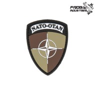 Patch 3D PVC scudo NATO Brown Frog Industries® (fi-037089)