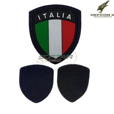 Patch 3D PVC Italian Shield Navy Blue Defcon 5 (d5-itc-nb)