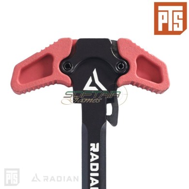 Radian Raptor-LT AEG/ERG Charging Handle RED Pts® (pts-rd014490343)