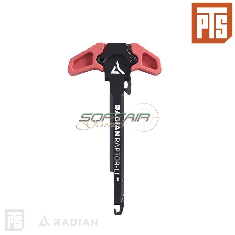 Radian Raptor-LT AEG/ERG Charging Handle RED Pts® (pts-rd014490343)