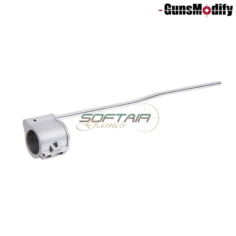 Gas Block Set SILVER per MWS M4 GBB GunsModify (gm0490)