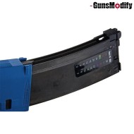 Gas Magazine NATO BLUE 35bb EVO for MWS M4 GBB GunsModify (gm0502-nb)