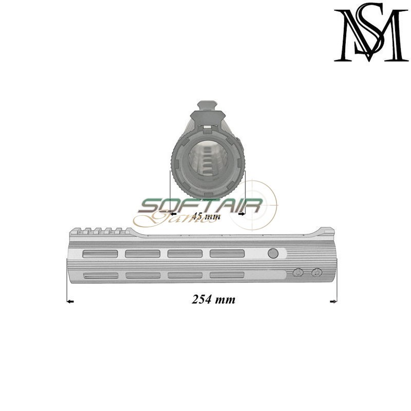 Handguard V2 ALG D. Style 10" BLACK LC MilSim Series (ms-r080-bk) Handguard V2 ALG D. Style 10" BLACK LC MilSim Series (ms-r080-bk)