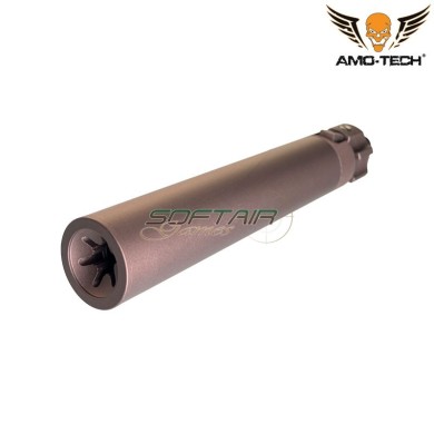 Silenziatore MP7 con spegnifiamma 12mm CW FDE Amo-tech® (amt-s006-cb)