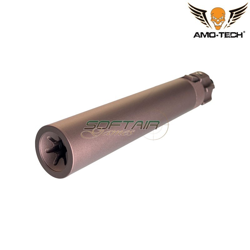 MP7 silencer with flash hider 12mm CW FDE Amo-tech® (amt-s006-cb) MP7 silencer with flash hider 12mm CW FDE Amo-tech® (amt-s006-cb)