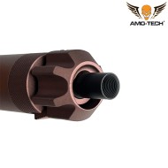 MP7 silencer with flash hider 12mm CW FDE Amo-tech® (amt-s006-cb) MP7 silencer with flash hider 12mm CW FDE Amo-tech® (amt-s006-cb)