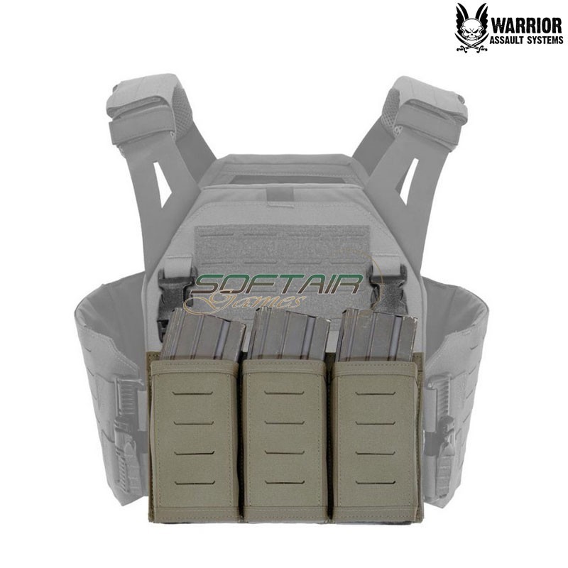 Laser cut detachable triple Snap Mag 5.56 RANGER GREEN Warrior Assault Systems (w-lc-dfp-tsmp-rg)