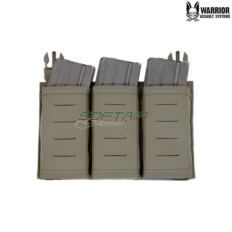 Laser cut pannello detachable tripla Snap Mag 5.56 RANGER GREEN Warrior Assault Systems (w-lc-dfp-tsmp-rg)