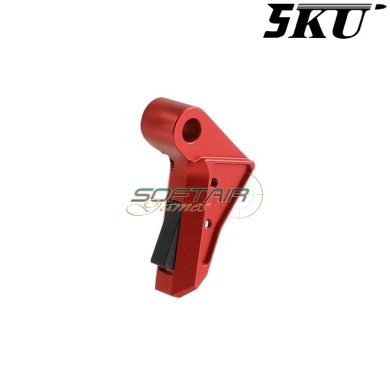 CNC Trigger Type 488 Tactical RED-BLACK for Glock Marui / WE 5KU (5ku-gb-488-r)
