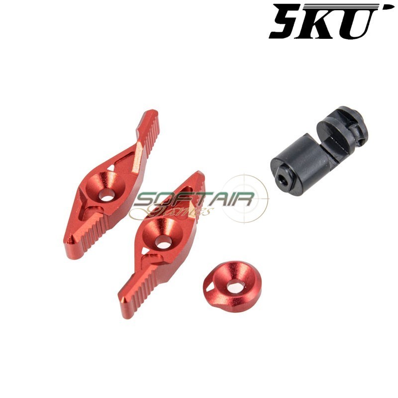 SI Selector Ambidextrous RED for MWS M4 GBB 5KU (5ku-mws-20-r)