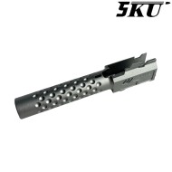 Canna esterna ZEV Style TITANIUM GREY per pistola G19x / G45 5KU (5ku-gbefg003-tg)