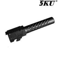 Outer barrel ZEV Style BLACK for pistol G19x / G45 5KU (5ku-gbefg003-bk)