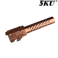 Canna esterna ZEV Style GOLD per pistola G19x / G45 5KU (5ku-gbefg003-g)