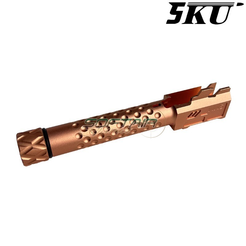 Outer barrel ZEV Style GOLD 14mm CCW for pistol G19x / G45 5KU (5ku-gbefg004-g)