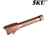 Outer barrel ZEV Style GOLD 14mm CCW for pistol G19x / G45 5KU (5ku-gbefg004-g)