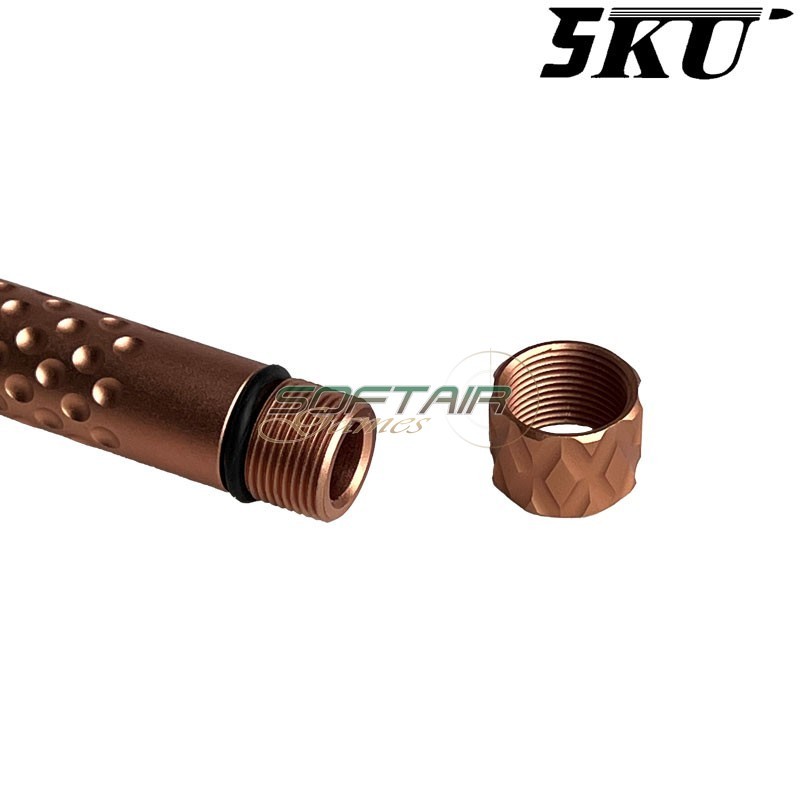 Outer barrel ZEV Style GOLD 14mm CCW for pistol G19x / G45 5KU (5ku-gbefg004-g)