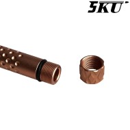 Outer barrel ZEV Style GOLD 14mm CCW for pistol G19x / G45 5KU (5ku-gbefg004-g)